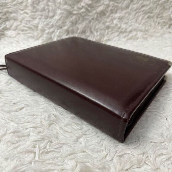 No Brand Brown Thick Shiny Vinyl 3- Ring Planner with Day Runner Refill - Picture 2 of 12